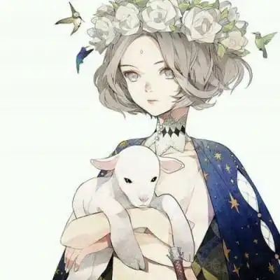 个性短发动漫女生头像手绘短发女生头像彩色系列