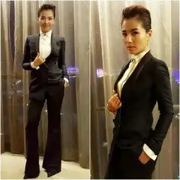 女星穿西装,刘诗诗神仙姐姐变身雅痞