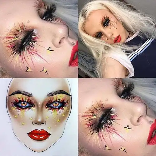 你还在玩明星网红仿妆人家已经把超美超惊艳的美人图搬到脸上啦