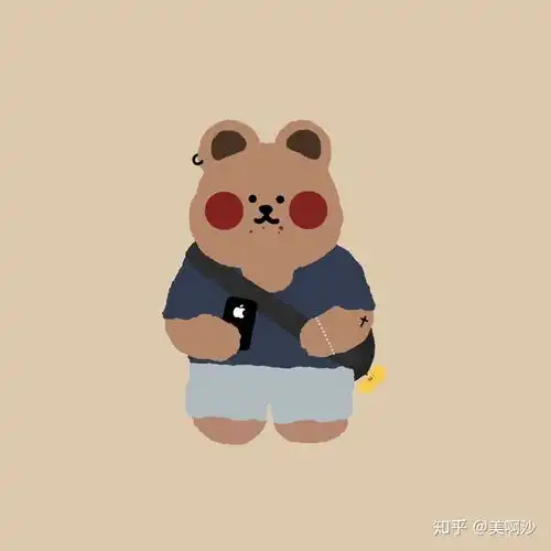 超可爱的小熊头像快来换上叭