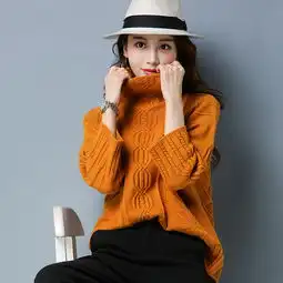 年轻女款羊毛衫长袖短款气质唯美时尚套头半高圆领2017年冬季