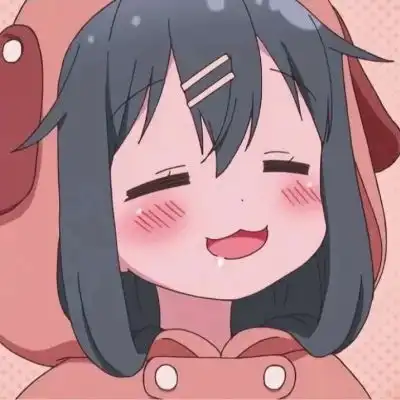 卡通头像女手绘憨憨