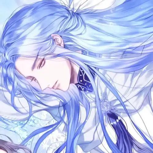 蓝色唯美动漫头像