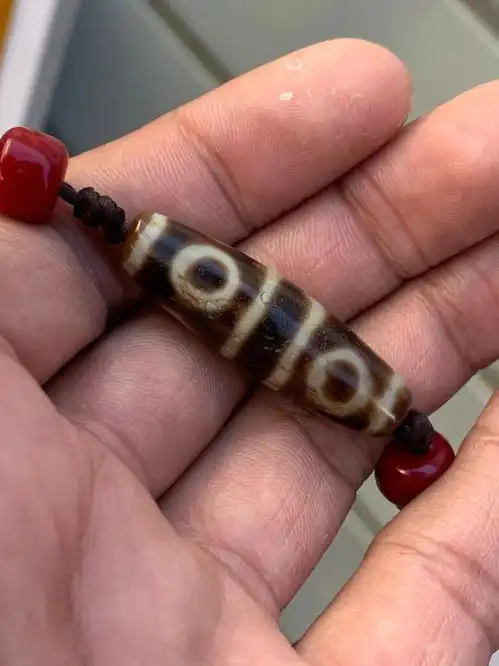 六六大顺特殊双线六眼天珠