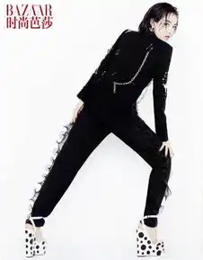 宋茜登时尚芭莎新封面,新短发造型霸气侧漏,复古埃及妆太美了