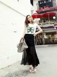 夏季长裙美搭术,粗腿mm必知