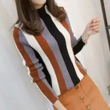 针织衫女套头学生秋冬