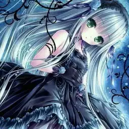 蓝色头发,深蓝色裙子,绿色眼睛,手腕上还有藤蔓的动漫少女叫什么名字