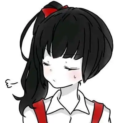 卡通红色头像女女头