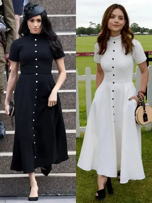 当王室女性和女明星穿同款裙子王室的造型团队和摄影师就是厉害