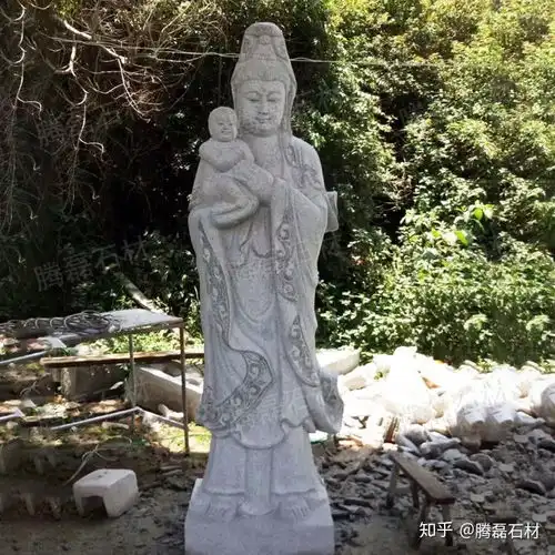 惠安石雕送子娘娘石雕送子观音佛像