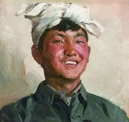 他的油画融入了传统的写意笔墨和深厚的文化涵养