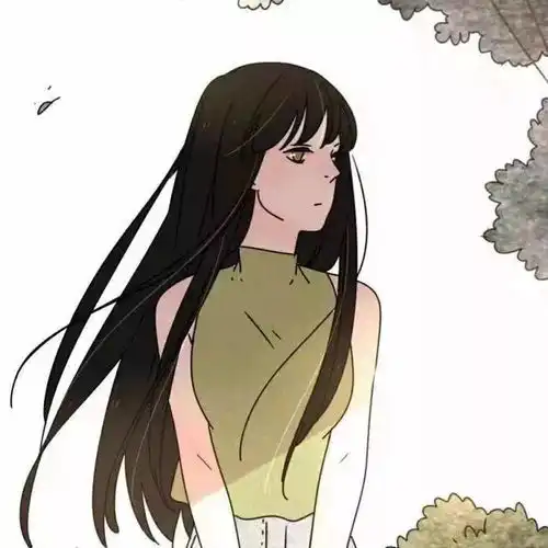 动漫女生头像小清新背景图