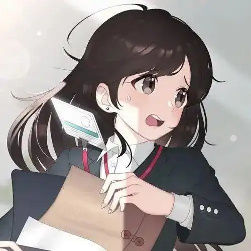 唯美动漫女生头像你是我用余光就能看清的人