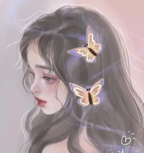 女生头像他的鱼塘太挤了