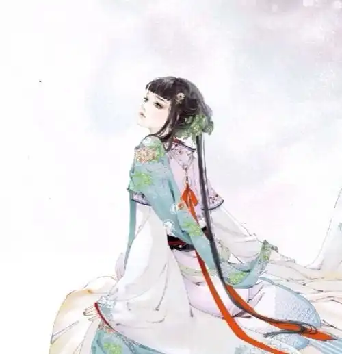 古风手绘画欣赏画中人般般入画,神采飞扬的古风美人