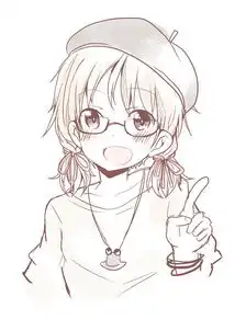 求动漫少女图,要清晰要大,线条较简单,用来手画的那种