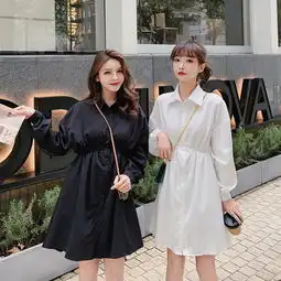实拍2020年春季新款女装赫本心机小黑裙闺蜜衬衫连衣裙气质