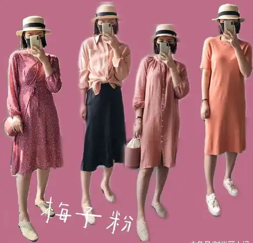 春夏流行莫兰迪色系,高级的裙装穿搭,衬托女人的温婉气质