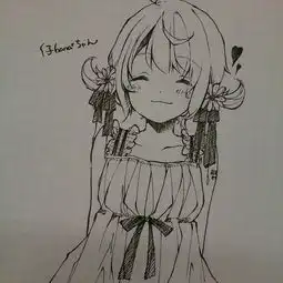 手绘线稿头像