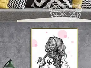 北欧ins美女插画背影装饰画图片设计素材高清模板下载7.10mb其他大全