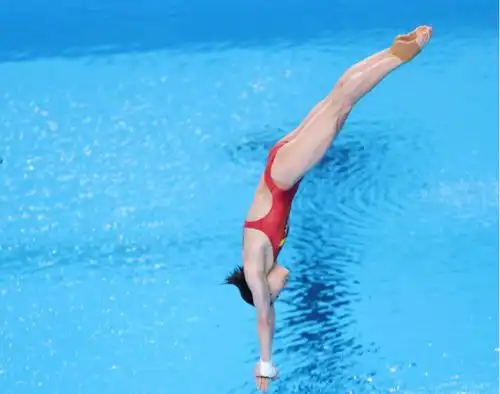 全红婵卫冕女子十米台,再跳满分惊呆外媒,bbc看不到比这更好的