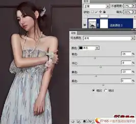 ps调色教程打造优雅冷艳的梦幻少女暗紫色