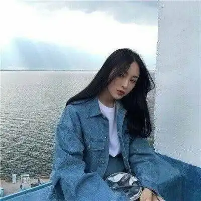 蓝色系头像女生图片2020好看可爱网图女生头像