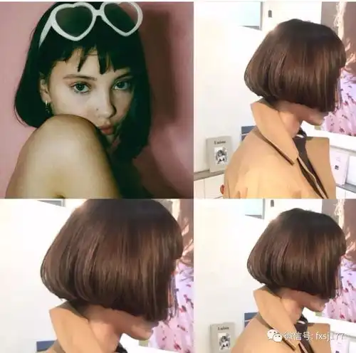 欧美风短发,照着剪你也能美上天