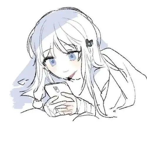 动漫女头可盐可甜的小众插画系列女生头像