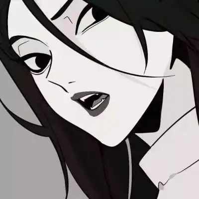 二次元头像女高冷霸气黑