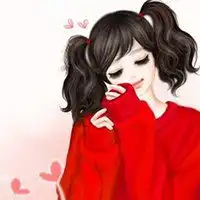 卡通女生头像红色可爱微信头像图片大全