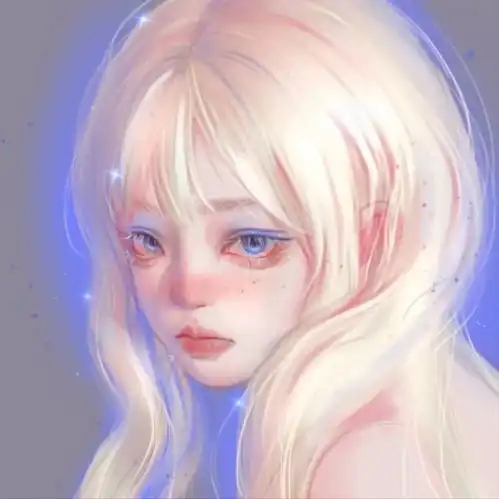 插画女生头像纵然是齐眉举案,到底意难平