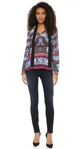 clovercanyonnouveau日落图案女式衬衫shopbop