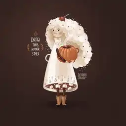 唯美浪漫插画只属于女孩的魔幻领地