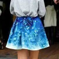 森女头像文艺范手绘短裙