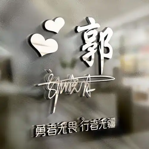 微信头像,姓氏头像,创意3d玻璃立体特效签名头像,有你的吗