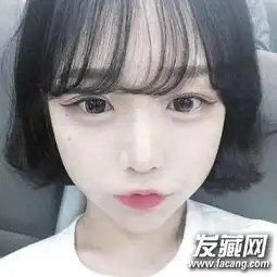 可爱的短发女孩头像真人