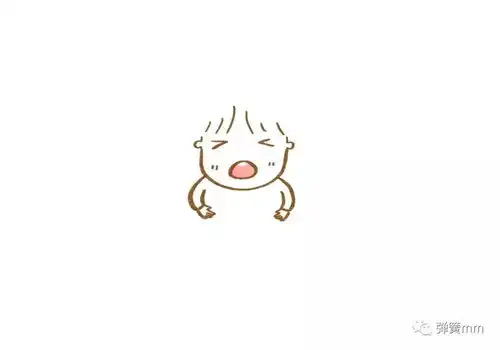 吃汉堡的小女孩简笔画