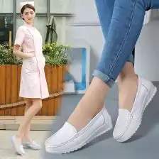 小白女鞋白色简约百搭