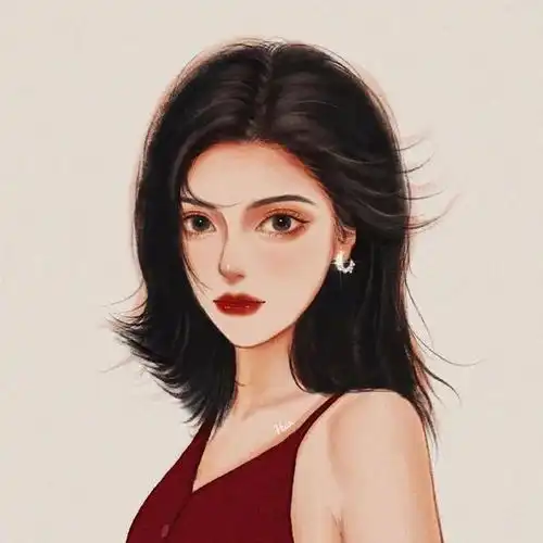 换个新头像吧,感性的复古女生手绘头像