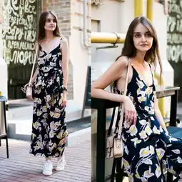 碎花穿不好变村姑学周冬雨这样穿,美成小仙女