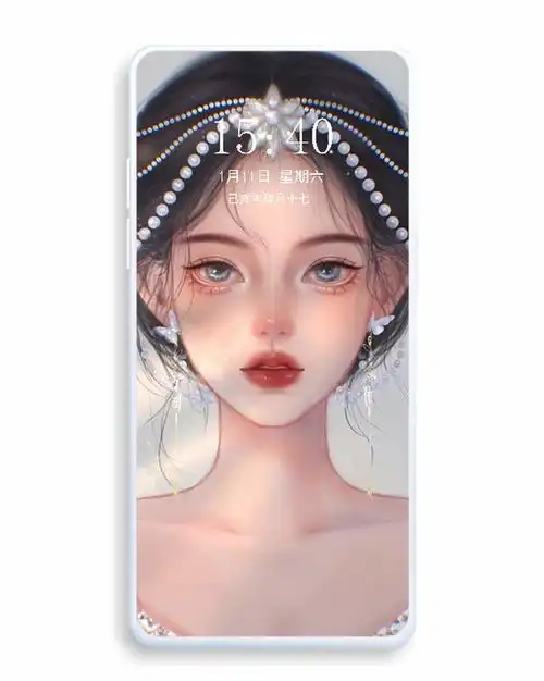 气质女生闺蜜插画壁纸,美惨了