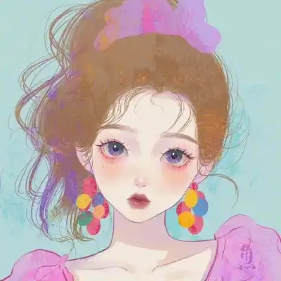 森女头像文艺范手绘闺蜜