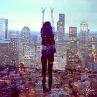 幻境重叠的女生头像唯美意境qq头像小清新