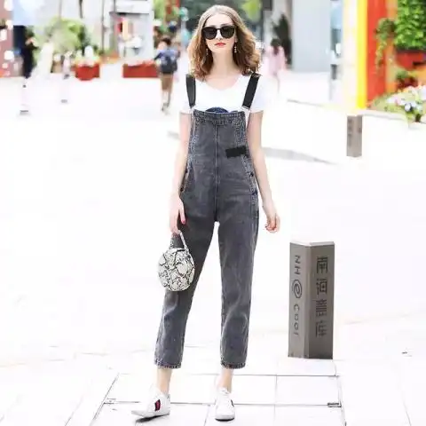 学院风背带裤,做元气满满的少女