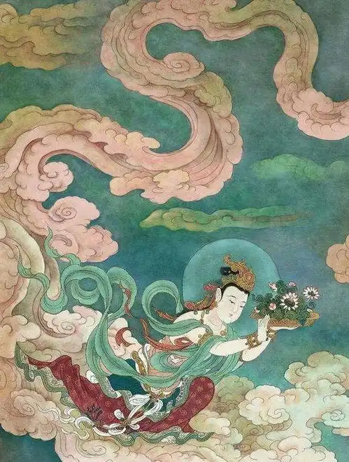 春雨绵延柳绿映朝霞,来年又是东风扫落花