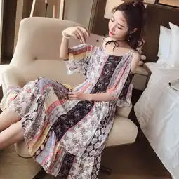 唯美浪漫的雪纺中长裙,淑女范尽显