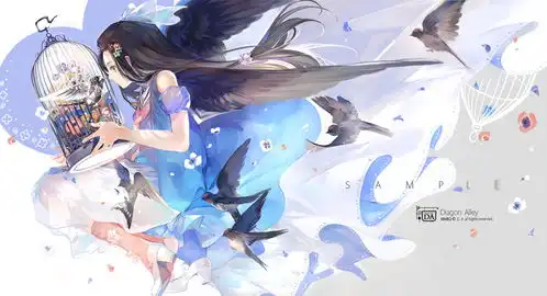 动漫图片暖色如春插画15p