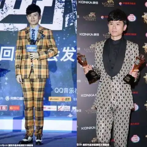 张杰荧光绿发型走秀连粉丝都看呆勇气可嘉的杰哥就是喜欢尝试超纲造型啊